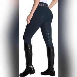 NWT DMVOD Horse Riding Active Silicon Grip Full Seat Breeches Pants, Small